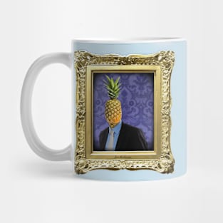 Pineapple Man in Vintage Frame Mug